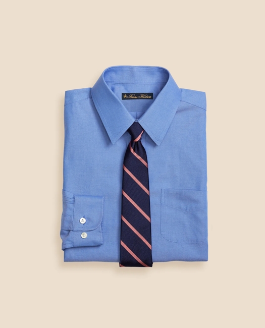 Non-Iron Supima Pinpoint Cotton Dress Shirt