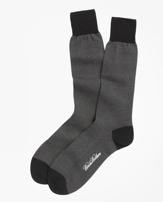 Cotton Bird's Eye Crew Socks