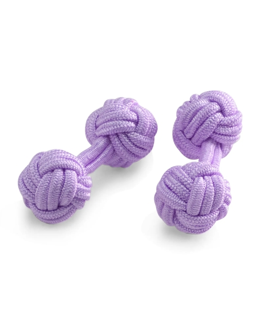 Knot Cuff Links - Lavender