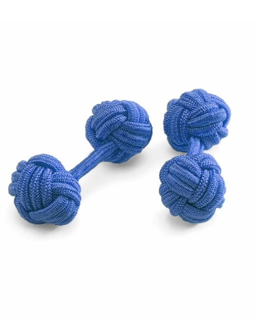 Knot Cuff Links - Light Blue