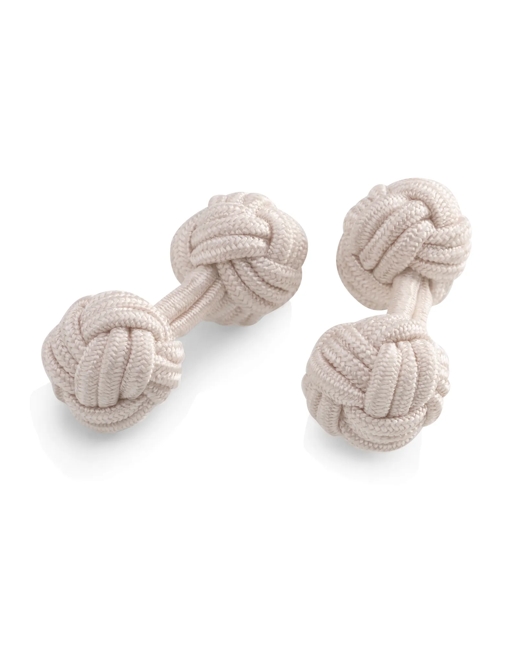 Knot Cuff Links - Off White