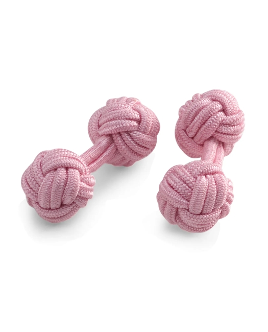 Knot Cuff Links - Pink