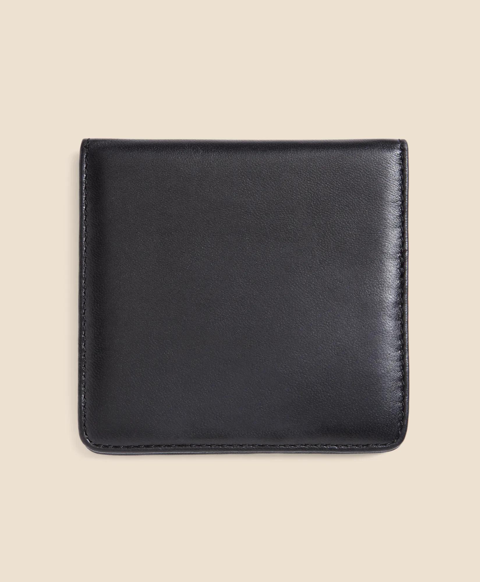 Metallic Collar Stays with Nappa Leather Case Tie - Gold