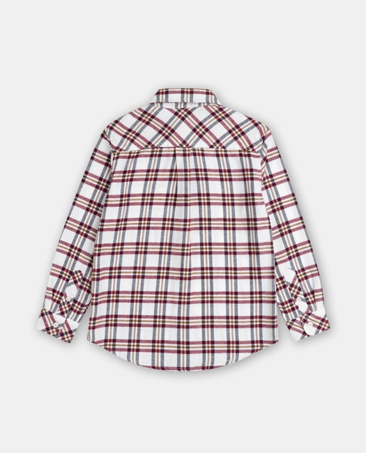 Brushed Cotton Plaid Flannel Sport Shirt