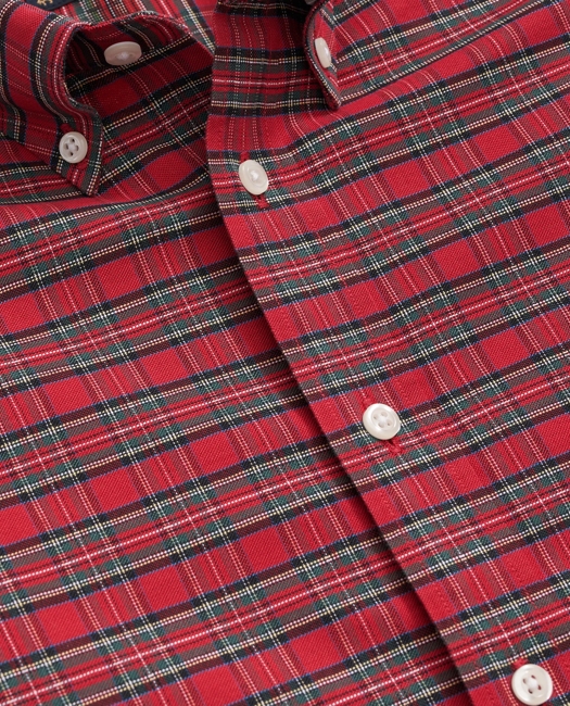 Stretch Cotton Non-Iron Oxford Polo Button Down Collar Stewart Shirt