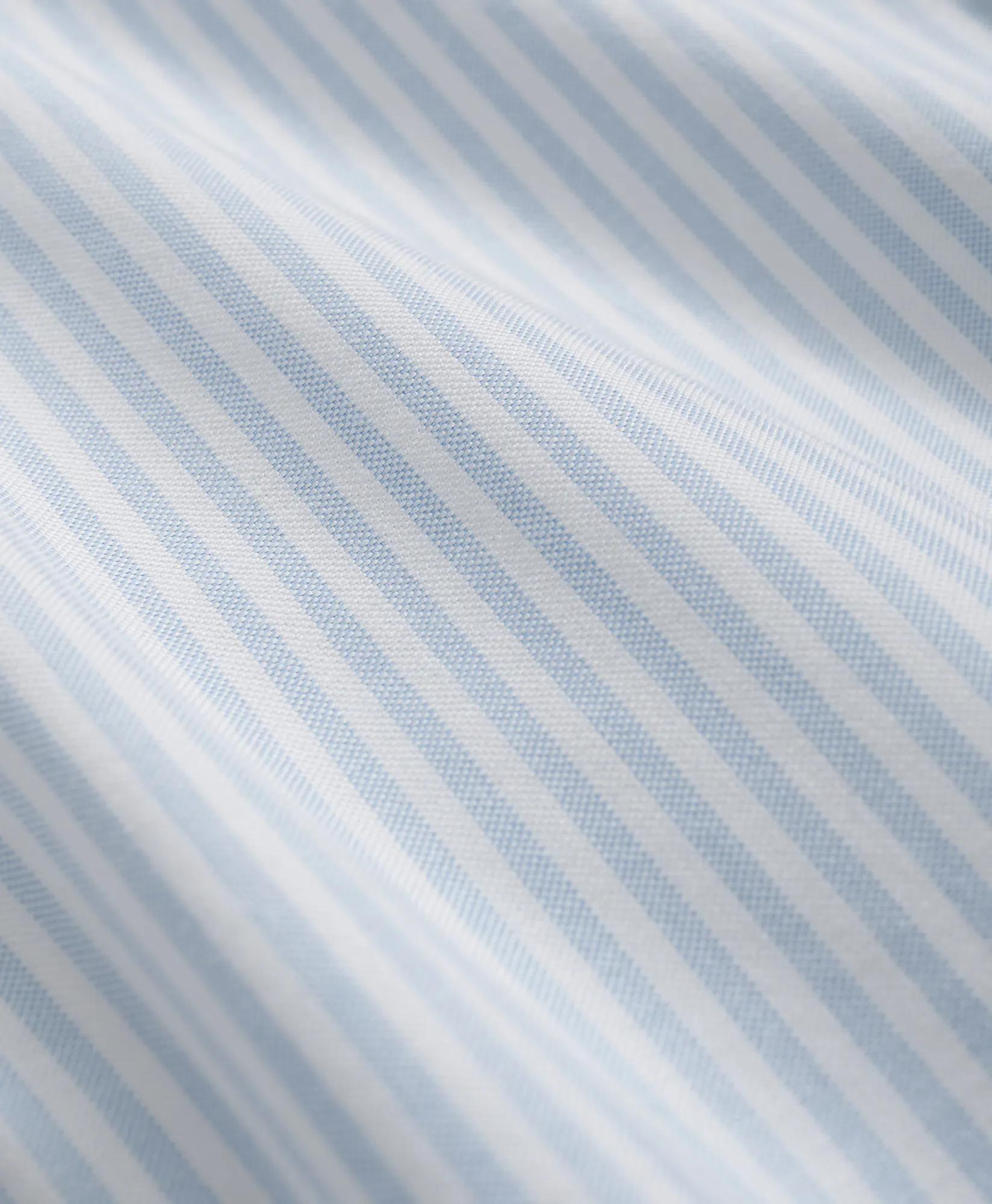 Non-Iron Stretch Cotton Striped Oxford Sport Shirt