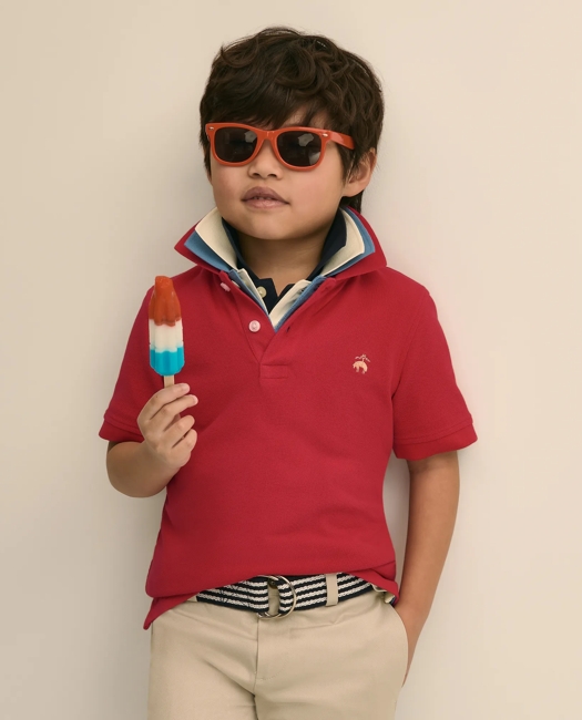 Short-Sleeve Pique Polo