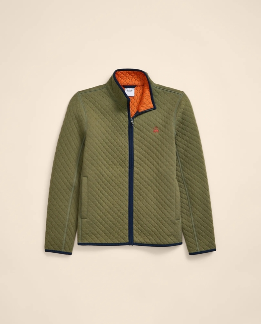 Cotton Blend Quilted Full-Zip