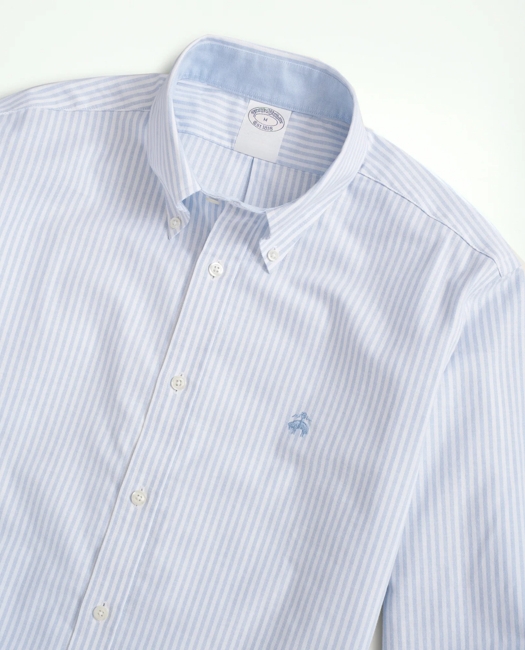 Stretch Non-Iron Oxford Button-Down Collar, Bengal Stripe Sport Shirt