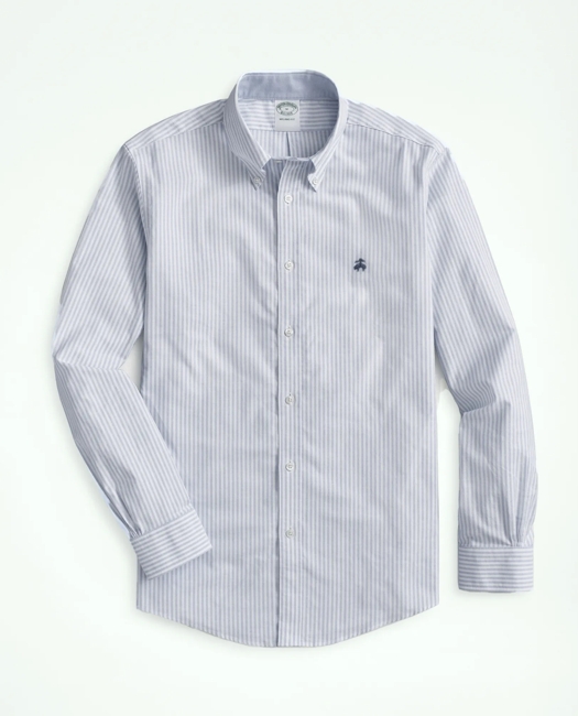 Stretch Non-Iron Oxford Button-Down Collar, Bengal Stripe Sport Shirt