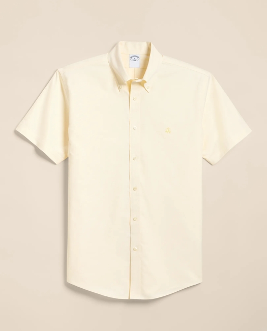 Stretch Non-Iron Cotton-Oxford Polo Button-Down Short-Sleeve Sport Shirt
