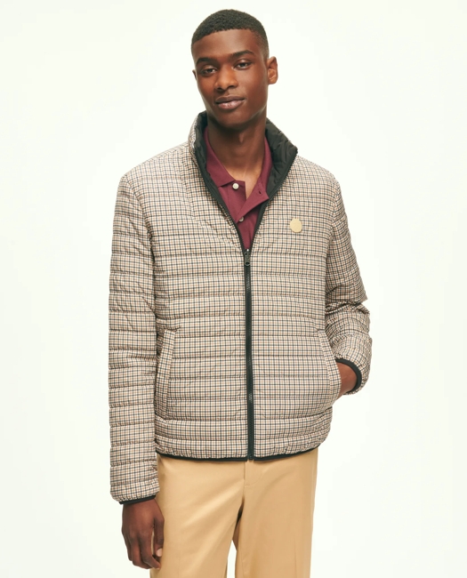 Reversible Guncheck Puffer Jacket