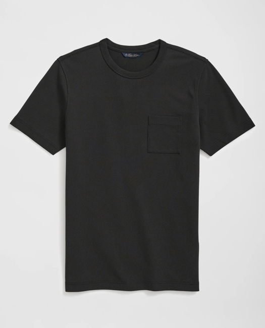 Pique T-Shirt in Garment-Washed Supima Cotton