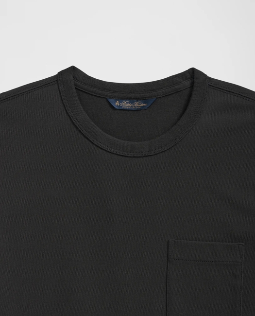 Pique T-Shirt in Garment-Washed Supima Cotton