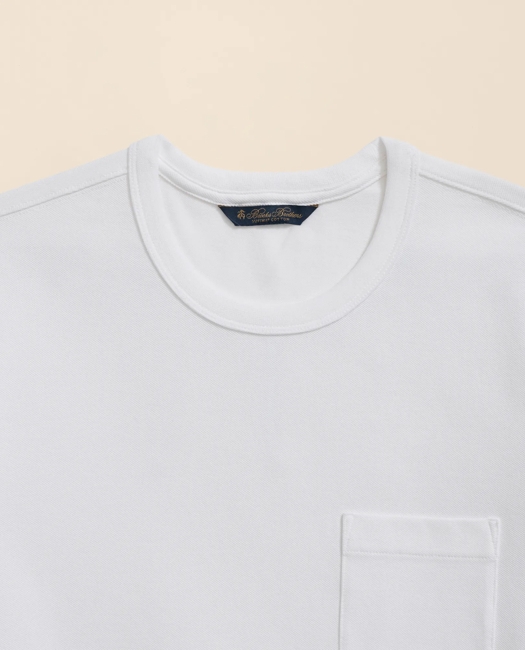 Pique T-Shirt in Garment-Washed Supima Cotton