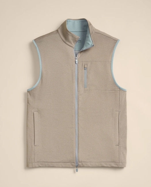 Performance Series Full-Zip Vest Shirt - Beige
