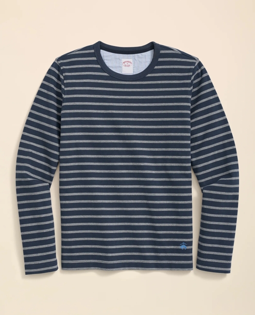 Cotton Mariner Stripe Long-Sleeve T-Shirt