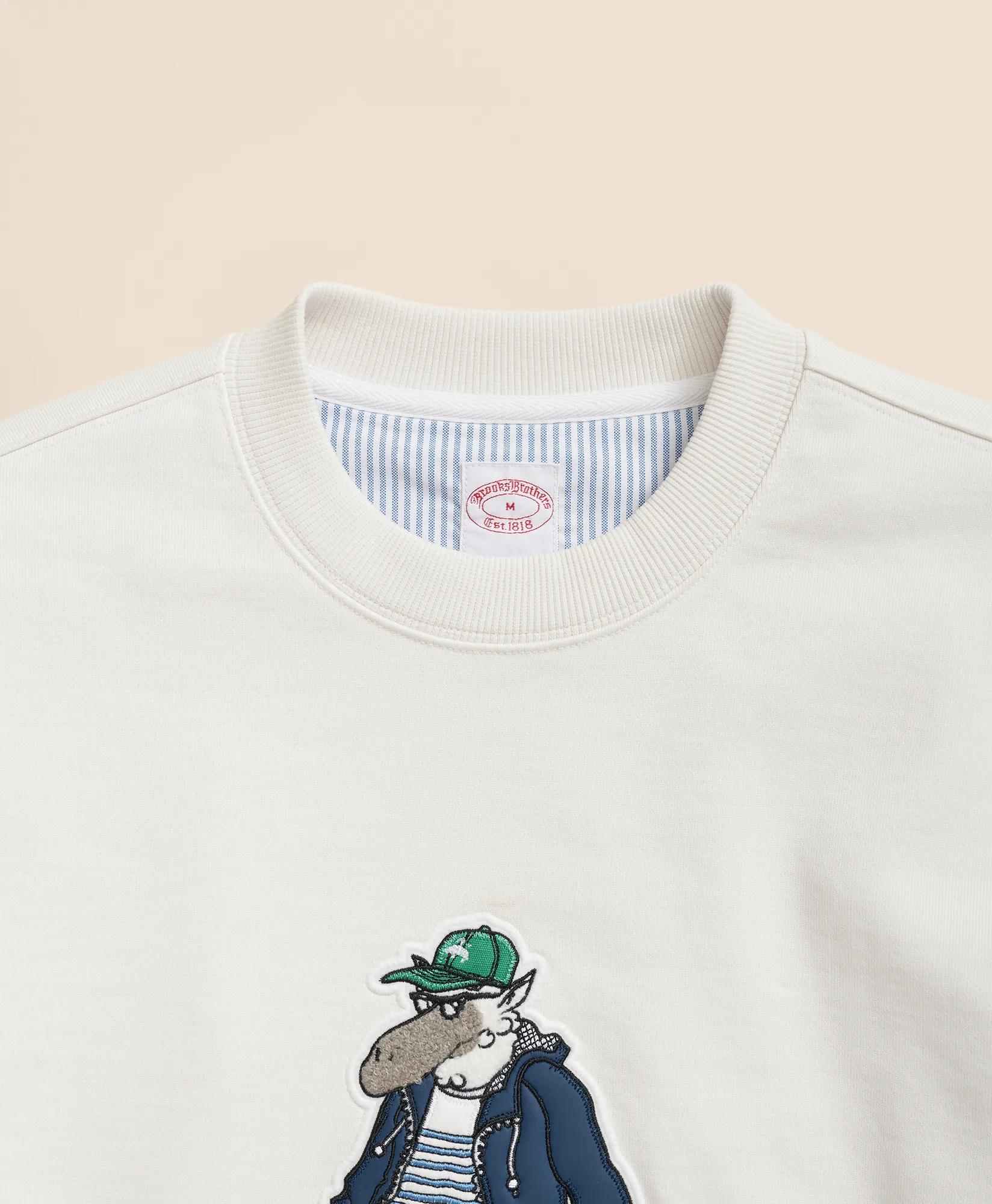 Cotton French Terry Henry Sweatshirt