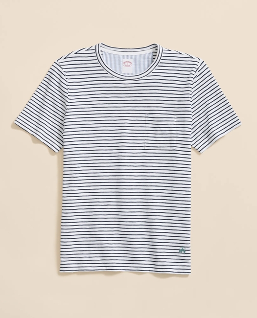 Slub Cotton Stripe T-Shirt