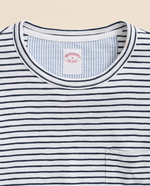 Slub Cotton Stripe T-Shirt