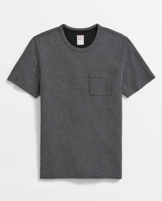 Pique T-Shirt in Garment-Washed Supima Cotton