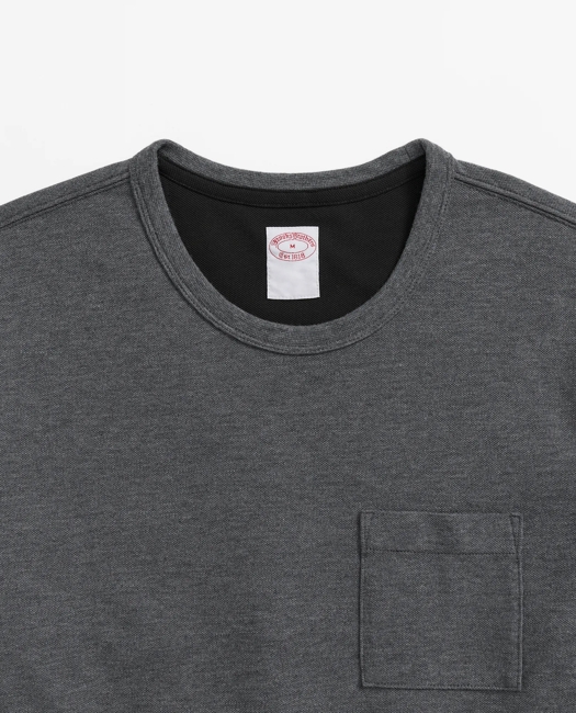 Pique T-Shirt in Garment-Washed Supima Cotton
