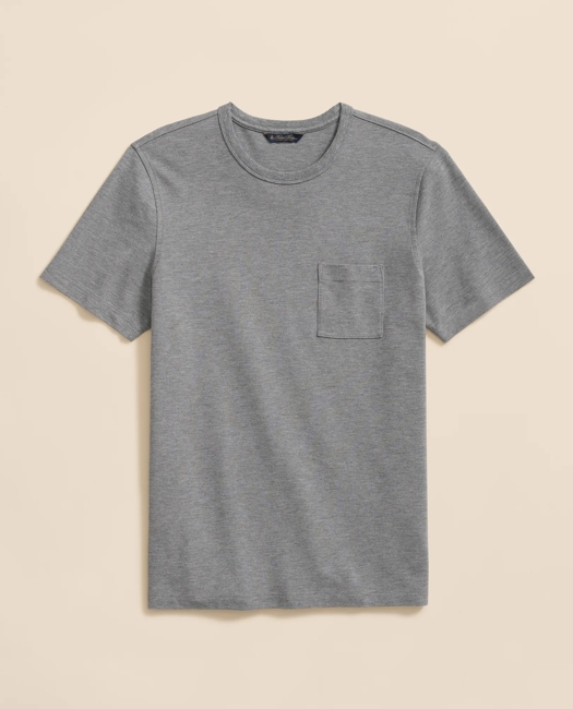 Pique T-Shirt in Garment-Washed Supima Cotton