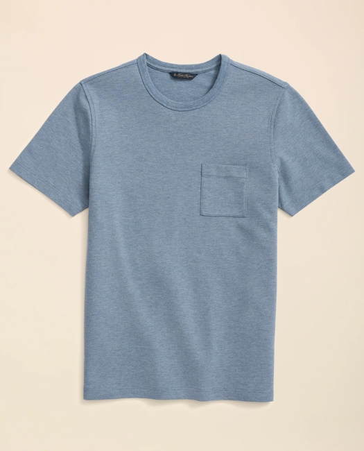 Pique T-Shirt in Garment-Washed Supima Cotton