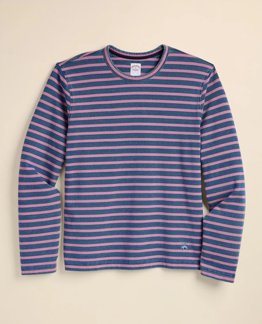 Cotton Heavyweight Mariner Stripe Long-Sleeve T-Shirt