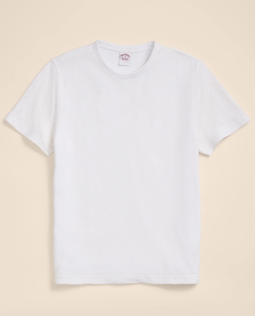 Cotton-Linen Pique T-Shirt
