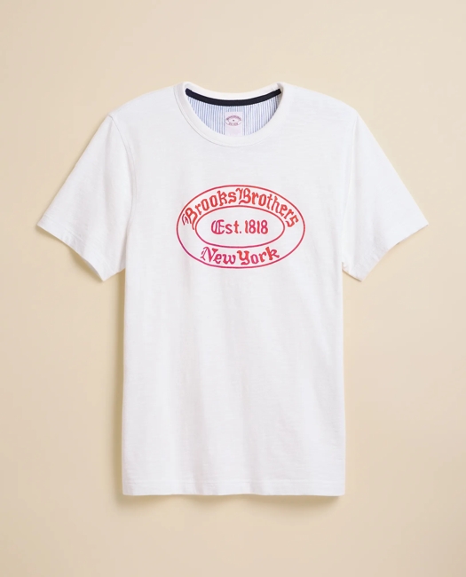 Cotton Slub Knit Graphic T-Shirt