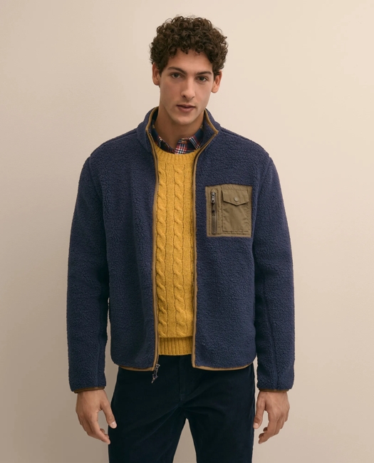 Teddy Fleece Full-Zip Jacket Shirt