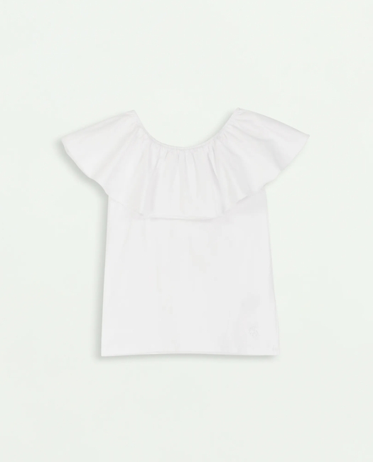 Sleeveless Ruffle-Neck Top