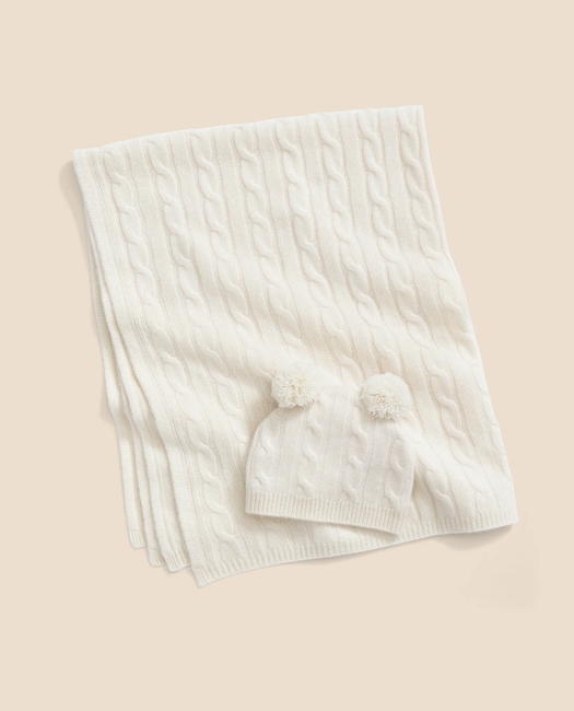Baby Blanket & Beanie Gift Set