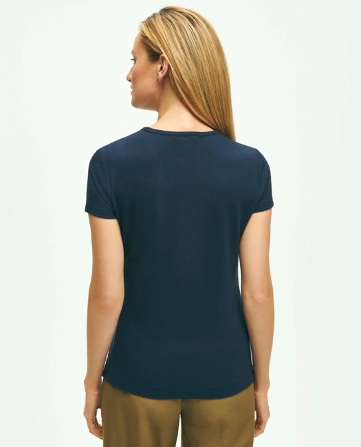 Elevated Cotton Modal Pique T-Shirt