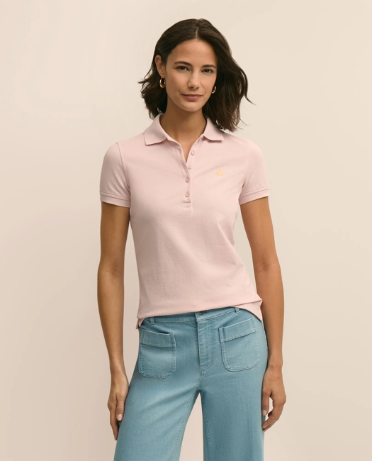 Supima Cotton Stretch Pique Polo Shirt
