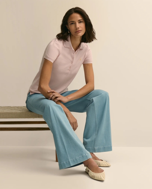 Supima Cotton Pique Polo Shirt - Lilac