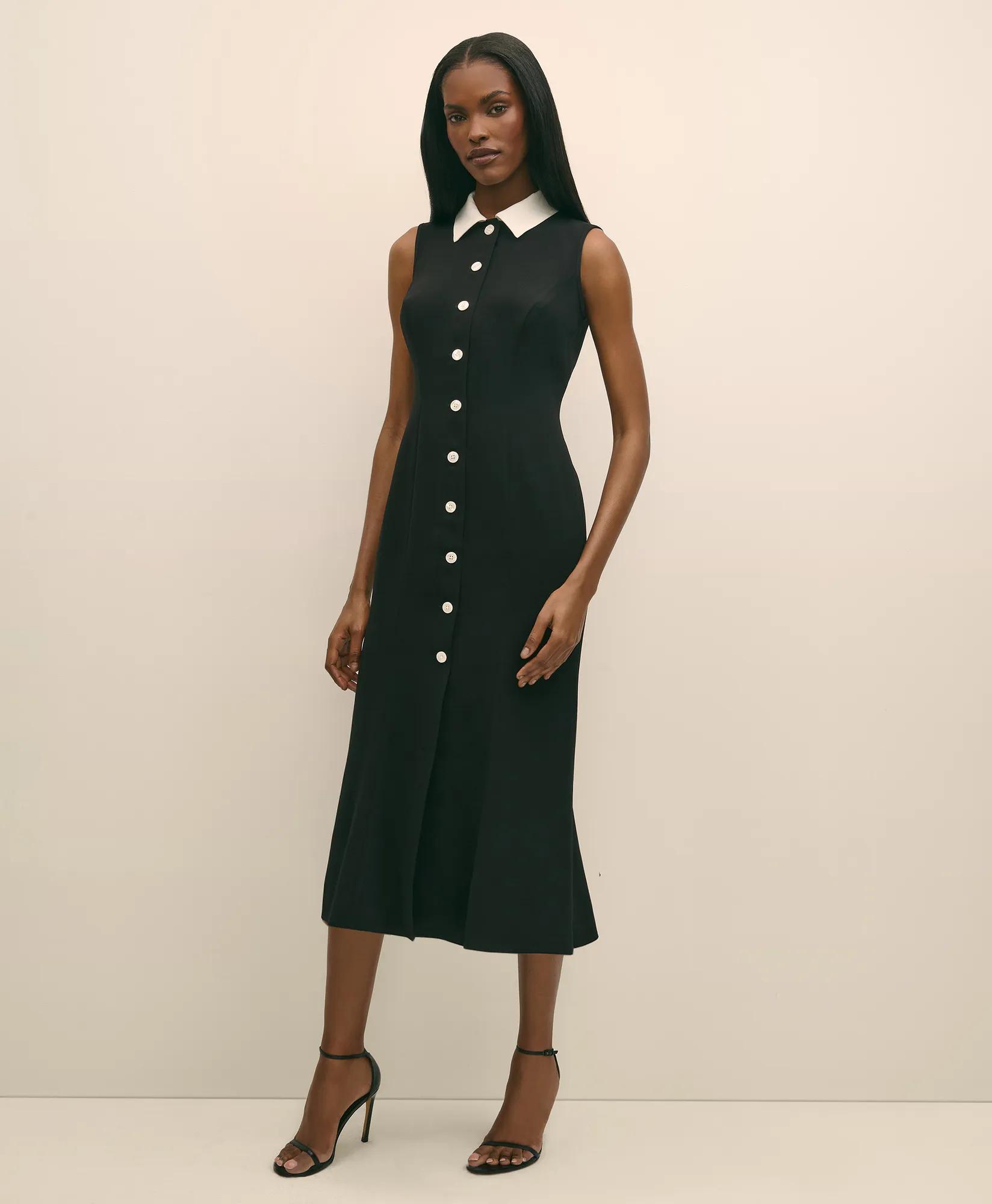 Sleeveless Shirt Dress