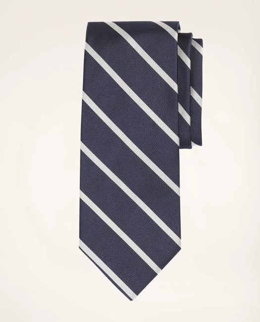 Rep Tie - Navy-White