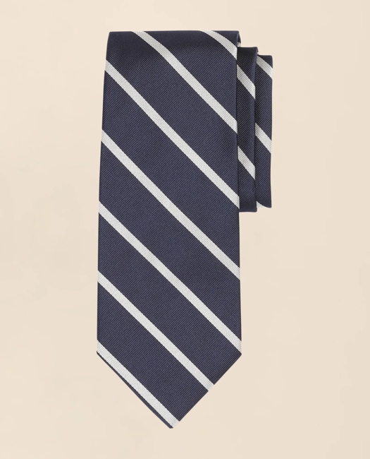 Rep Tie - Navy-White