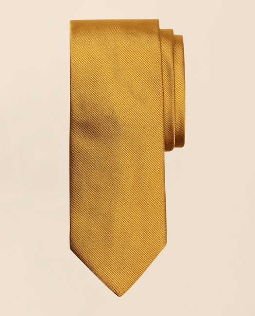 Solid Rep Tie - Gold