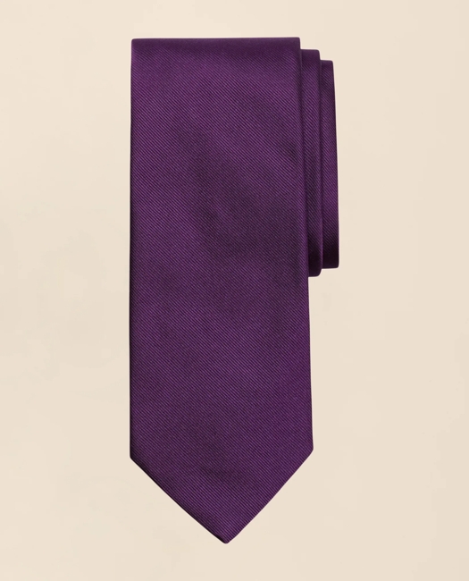 Solid Rep Tie - Purple