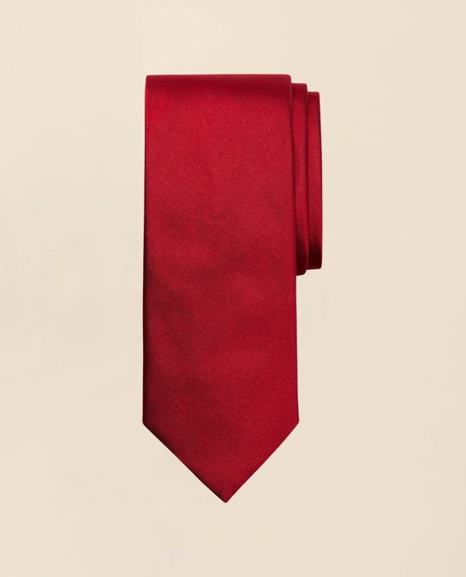 Solid Rep Tie - Red