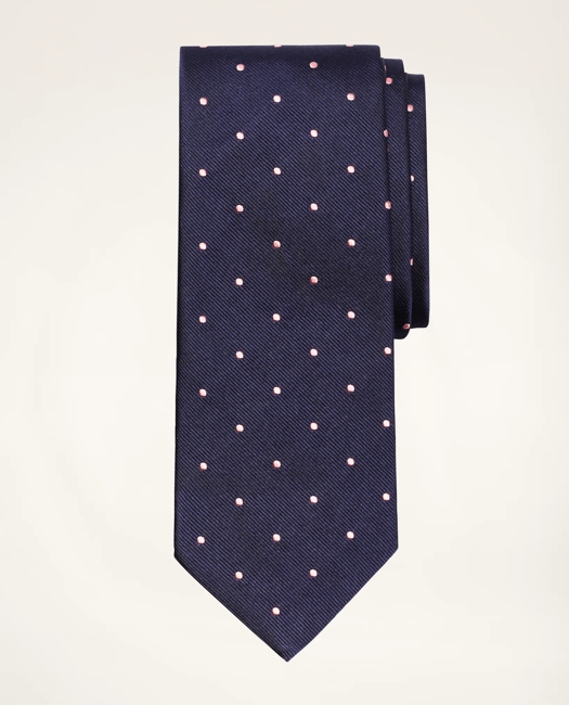 Dot Rep Tie - Navy-Pink