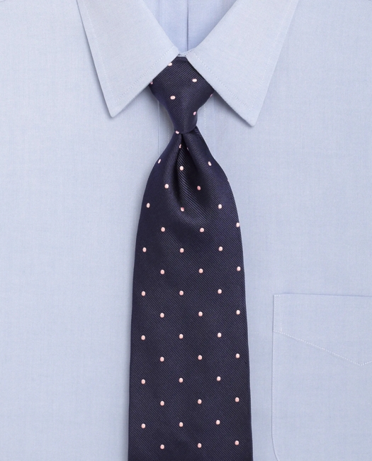 Dot Rep Tie - Navy-Pink
