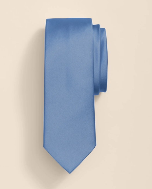 Formal Silk Satin Tie - Blue