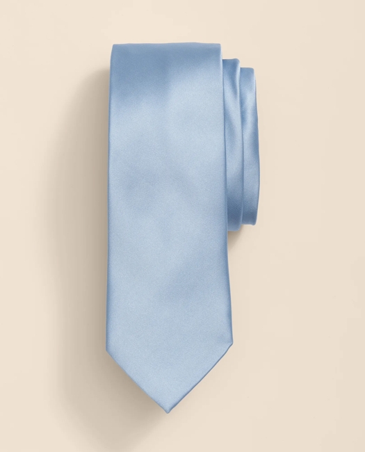 Formal Silk Satin Tie - Light-Blue