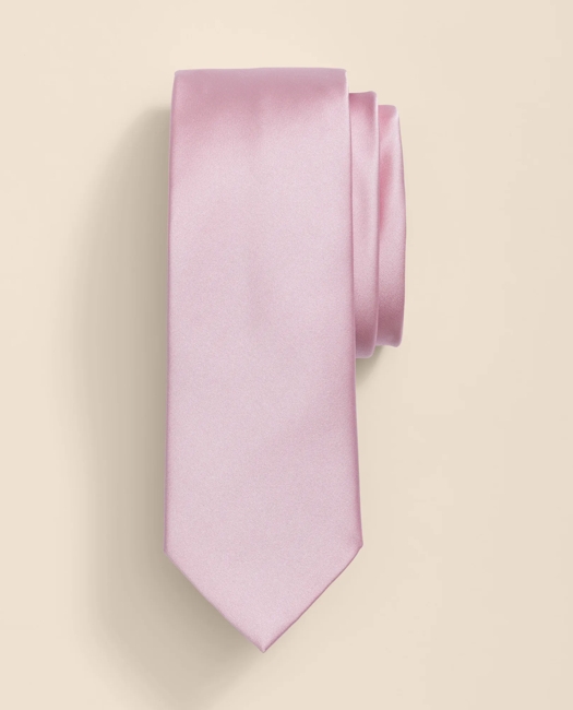 Formal Silk Satin Tie - Pink