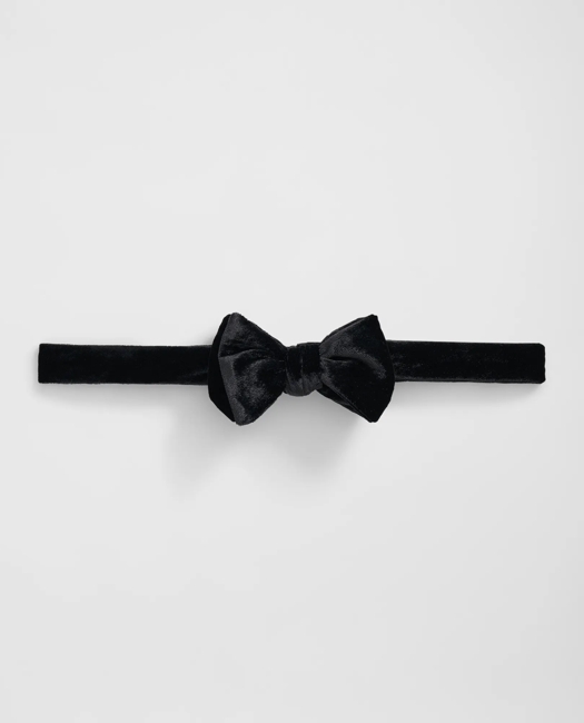 Formal Silk Blend Velvet Bow Tie