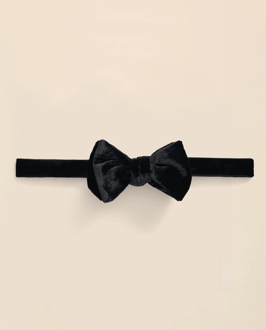 Formal Silk Blend Velvet Bow Tie
